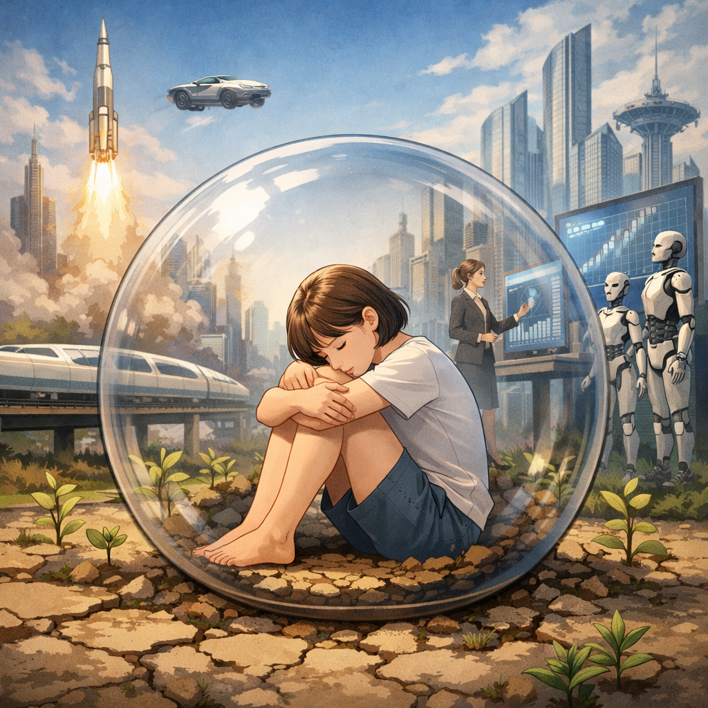 「内的成熟が外的展開に追いついていない状態」