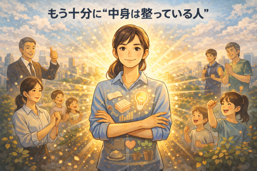 もう十分に“中身は整っている人”